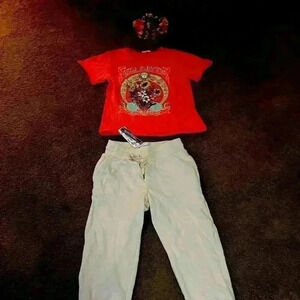 Girls Junior outfit with matching headband- NWT